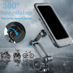 Saffron Waterproof Bike Phone Mount Holder