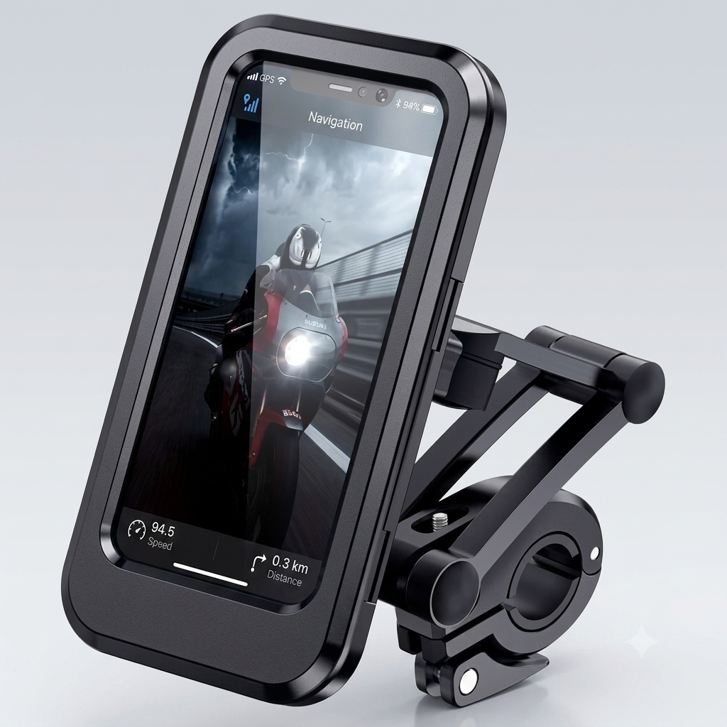 Saffron Waterproof Bike Phone Mount Holder